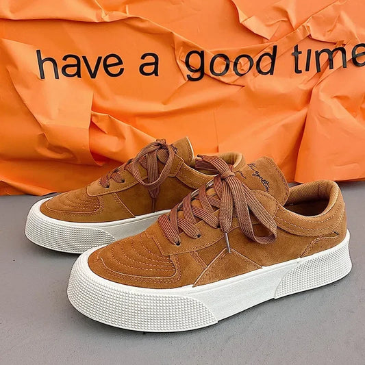 Men Sneakers Designer Men Shoes Trend Round Toe Skateboard Shoes Casual Walking Platform Men Vulcanized Footwear Tenis Masculino