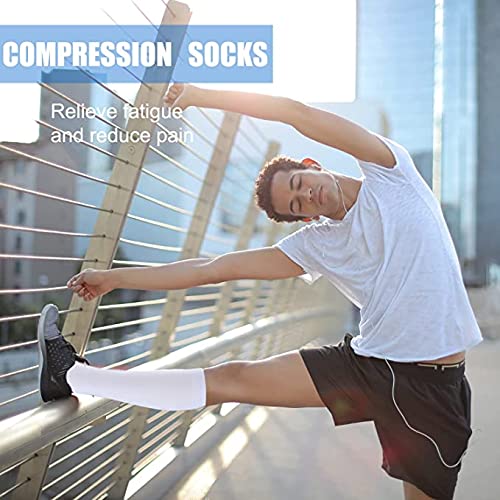 Gcbiger Compression Socks for Men & Women 7 Pairs Circulation 15-20 mmHg-Best support for Athletic, Nurse, Medical, Running