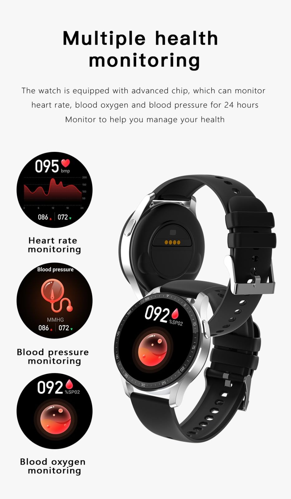 NEW X10 Smart Watch with TWS Earphone Fitness Tracker Digital Watch with Heart Rate Blood Pressure Oxygen Sleep Monitor Smart Watches for Men Women Compatible Samsung iPhone Android
