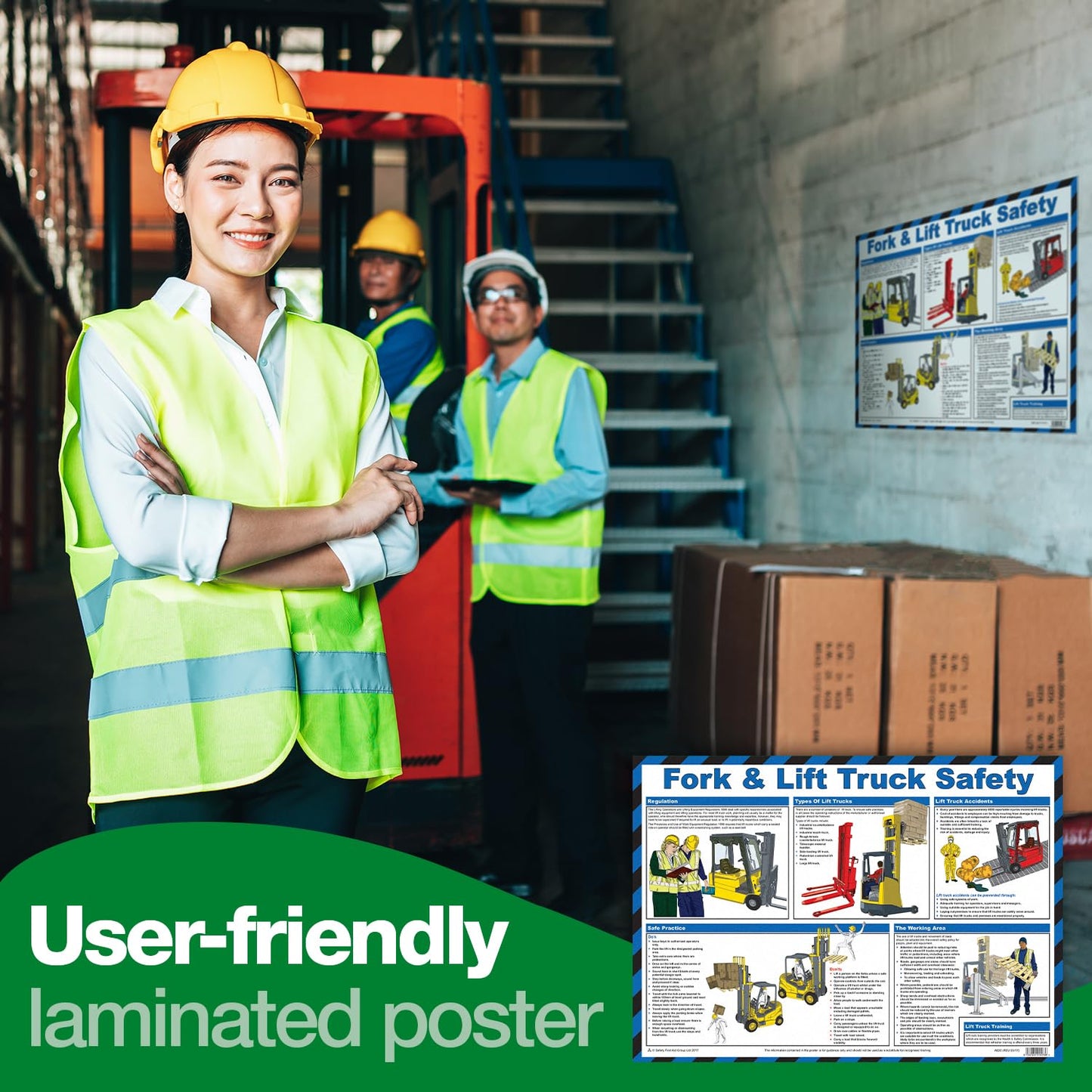 Safety First Aid Group Safe Manual Handling Poster - Laminated (A2)