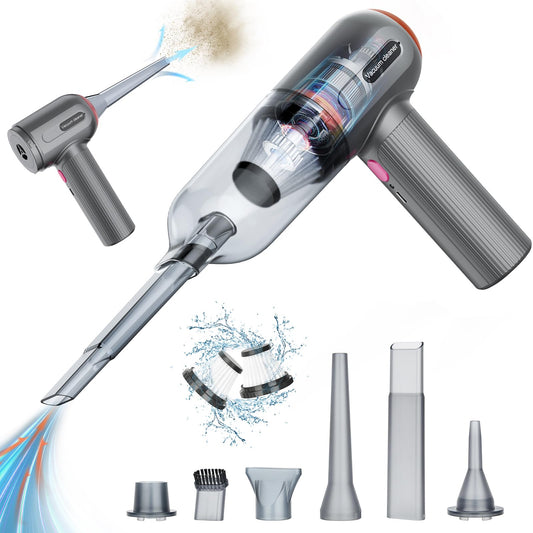 Handheld Vacuum Cordless, 9000Pa Powerful Car Vacuum Cleaner, Rechargeable Portable Lightweight Mini Vacuum Cleaner, USB Car Vacuum Cleaner Car Cleaner for Pet Hair, Car, Home, Office, Kitchen