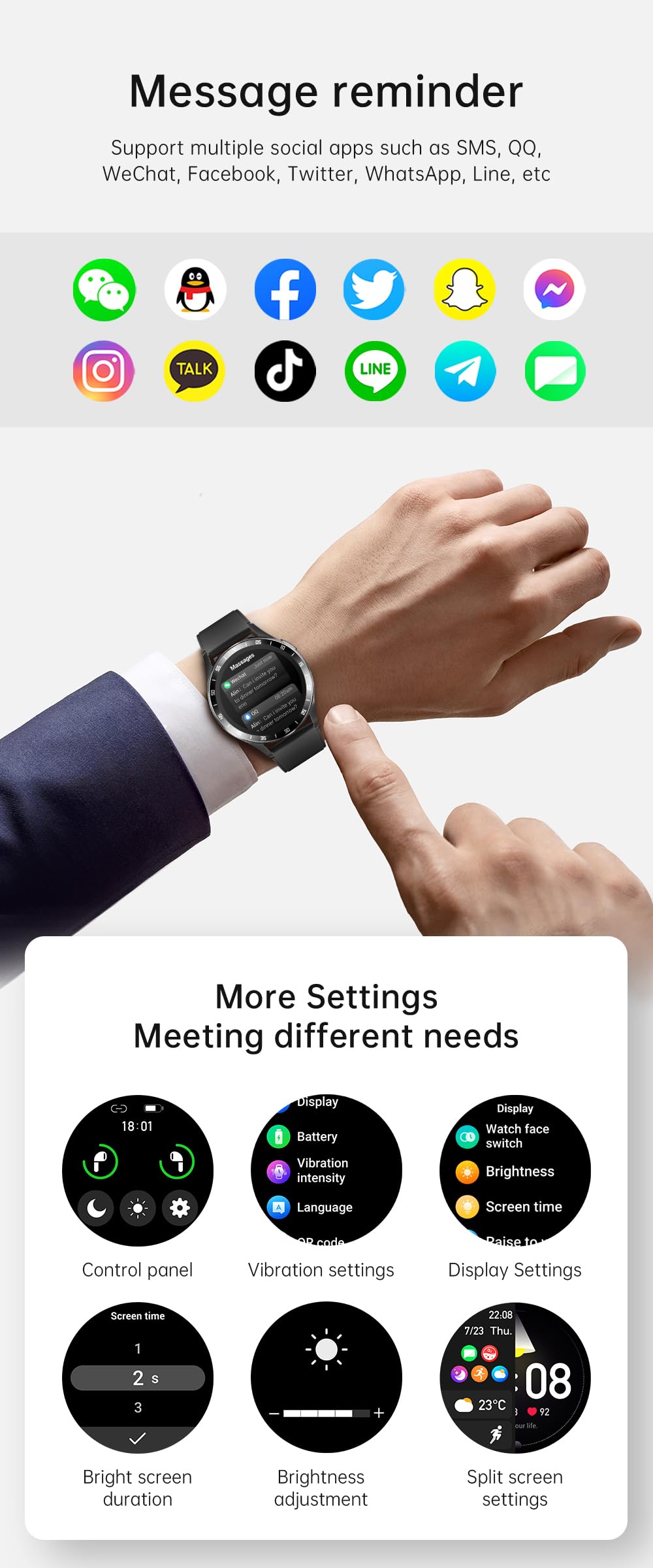 NEW X10 Smart Watch with TWS Earphone Fitness Tracker Digital Watch with Heart Rate Blood Pressure Oxygen Sleep Monitor Smart Watches for Men Women Compatible Samsung iPhone Android