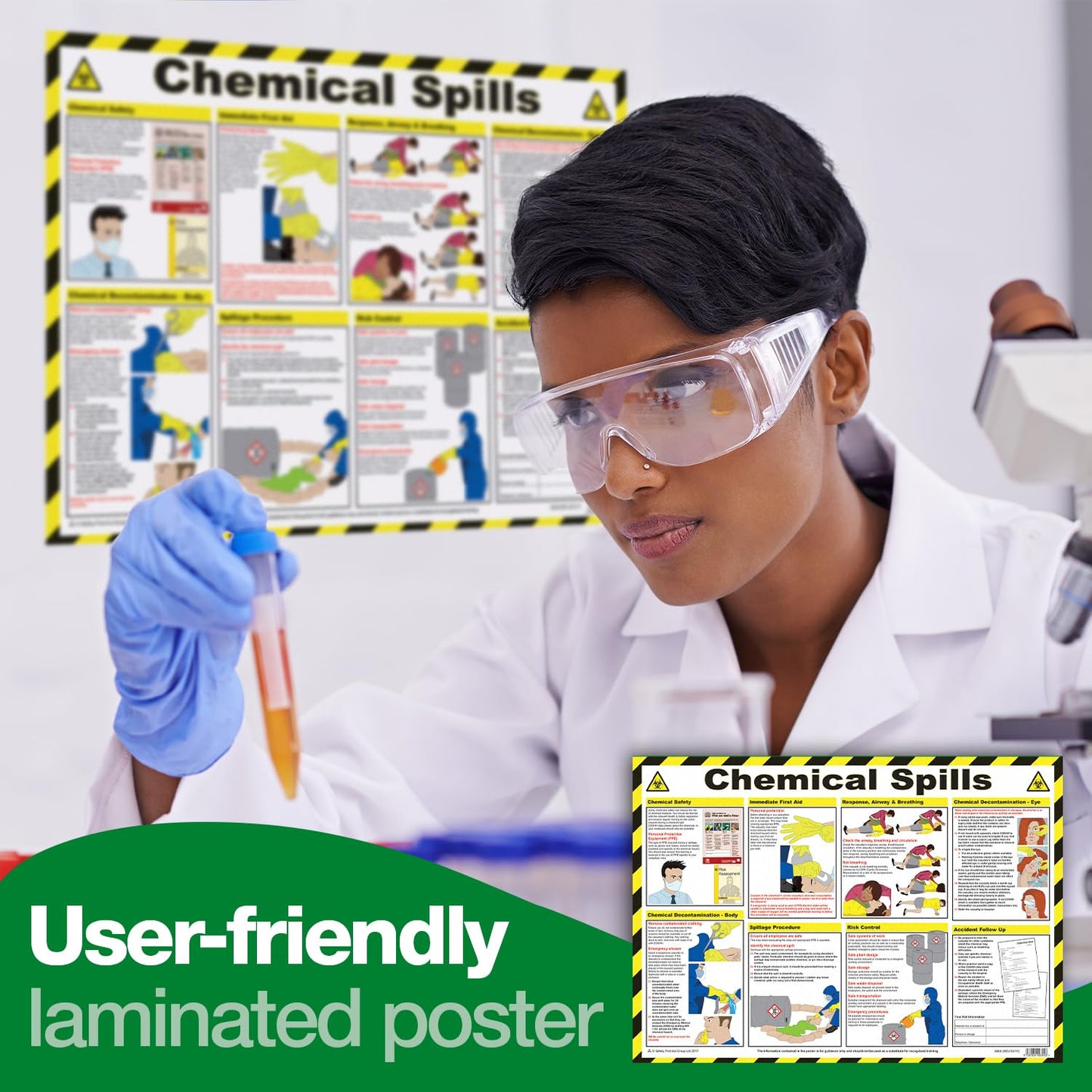 Safety First Aid Group Safe Manual Handling Poster - Laminated (A2)