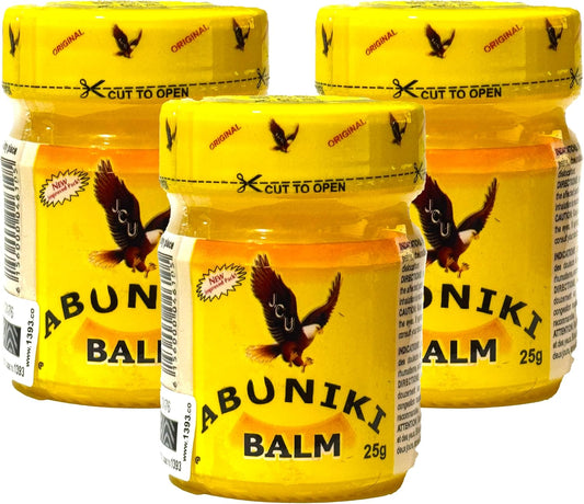 AbunikiBalm - Ointment for Muscle Relief & Pain 25g - (Pack of 3)